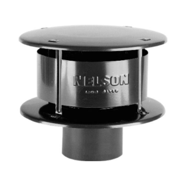 Burgerhout Ø110 aluminium rookgaskap zwart, Doe-het-zelf en Verbouw, Verwarming en Radiatoren, Verzenden