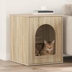 vidaXL Kattenhuis Sonoma 53 x 52 x 62 cm Bewerkt hout, Dieren en Toebehoren, Katten-accessoires, Verzenden, Nieuw
