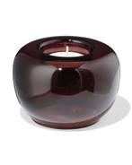051 Theelichthouder glas retro bruin 2e halve prijs, Huis en Inrichting, Woonaccessoires | Kandelaars en Kaarsen, Verzenden, Nieuw