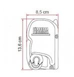 Fiamma F45S 260 Titanium-Royal Blue, Caravans en Kamperen, Voortenten en Luifels, Ophalen of Verzenden, Nieuw