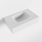 MONDIAZ LEX Talc vrijhangende solid surface wastafel 50cm., Doe-het-zelf en Verbouw, Sanitair, Ophalen of Verzenden, Nieuw, Overige typen