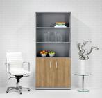 Nieuw Houten Draaideurkast Half Open Dutch office, Ophalen of Verzenden, Nieuw