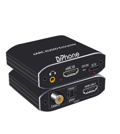 DrPhone eArc Lite - 192Khz HDMI Audio eArc Extractor 7.1CH A, Audio, Tv en Foto, Overige Audio, Tv en Foto, Verzenden