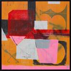 ronald hunter - Fractured Orange Pink, Antiek en Kunst, Kunst | Schilderijen | Modern