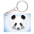 Sleutelhanger 6x4cm - Panda Digitale Illustratie NIEUW, Nieuw, Ophalen of Verzenden