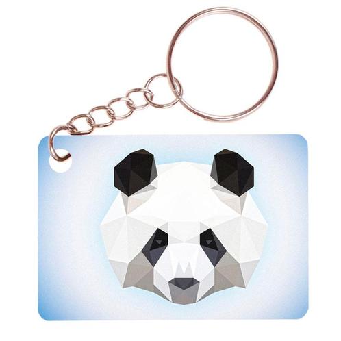 Sleutelhanger 6x4cm - Panda Digitale Illustratie NIEUW, Verzamelen, Sleutelhangers, Nieuw, Ophalen of Verzenden