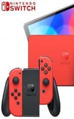 Nintendo Switch - OLED Mario Red Edition - Als N. - iDEAL, Spelcomputers en Games, Spelcomputers | Nintendo Switch, Ophalen of Verzenden