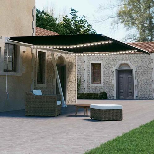 vidaXL Luifel automatisch met LED en windsensor 500x300 cm, Tuin en Terras, Zonneschermen, Nieuw, Verzenden