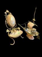 Doos (2) - parelmoer - Strand- of kustsouvenirs