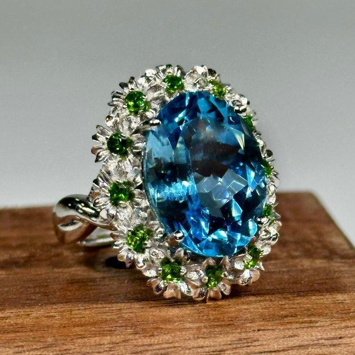 Zonder minimumprijs - Ring 925 zilver natuurlijk Topaas -, Sieraden, Tassen en Uiterlijk, Ringen