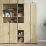 vidaXL buffetkast 30x42,5x185 cm bewerkt hout sonoma, Minder dan 50 cm, Verzenden, Nieuw, Minder dan 100 cm