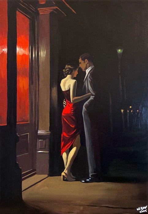Le Yack - Whispers in the Night - Handmade! - unique work, Antiek en Kunst, Kunst | Schilderijen | Modern