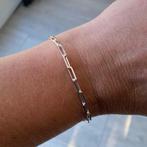 Zilveren paperclip schakel armband 3.5 mm, Sieraden, Tassen en Uiterlijk, Verzenden, Nieuw, Zilver