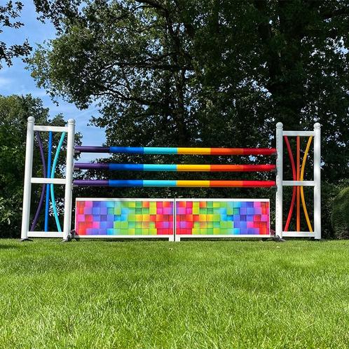 Hindernis Regenboog, Dieren en Toebehoren, Paarden en Pony's | Overige Paardenspullen, Springen, Nieuw, Verzenden