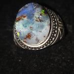 Zilveren ring s925 met Australische opaal van 12 ct
