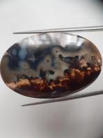 Natural blue and brown Agate - 45.244 ct - oval - rare sumat, Nieuw