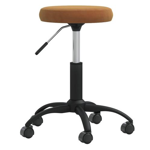 vidaXL Eetkamerstoel fluweel bruin, Huis en Inrichting, Stoelen, Bruin, Nieuw, Verzenden