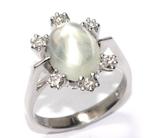 Ring - 14 karaat Witgoud - 4.70ct. tw. Gemengde edelstenen -, Sieraden, Tassen en Uiterlijk, Ringen, Nieuw