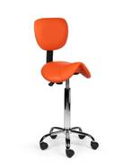 Zadelkruk met Rugleuning Oranje - Hoge uitvoering, Huis en Inrichting, Krukjes, Nieuw