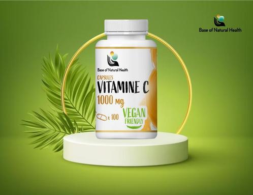 Vitamine C 1000 mg capsules 100 stuks - Ondersteunt immunite, Sport en Fitness, Gezondheidsproducten en Wellness, Overige typen