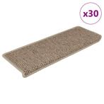 vidaXL Trapmatten zelfklevend 30 st sisal-look 65x21x4 cm, Verzenden, Nieuw