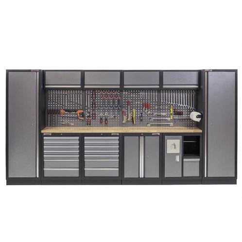 Complete Werkplaatsinrichting, werkbank houten blad,, Doe-het-zelf en Verbouw, Werkbanken, Ophalen of Verzenden