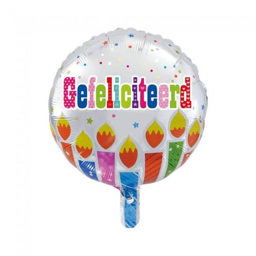 Helium Ballon Gefeliciteerd 45cm leeg, Hobby en Vrije tijd, Feestartikelen, Nieuw, Verzenden