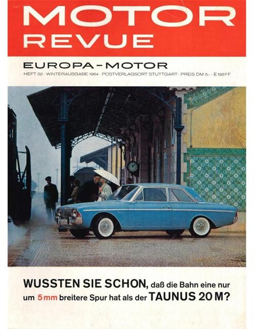 1964 MOTOR REVUE MAGAZINE 52 DUITS, Boeken, Auto's | Folders en Tijdschriften