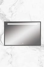 Badkamerspiegel Martina mat zwart incl. LED verlichting, Verzenden, Nieuw