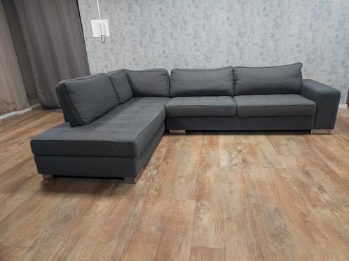 Mooi Hoekbank in Antraciet van Merk GOOSSENS, Huis en Inrichting, Banken | Bankstellen, Zo goed als nieuw, Ophalen of Verzenden