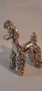 Miniatuur beeldje - Miniatuur zilver ve Poedel - Zilver