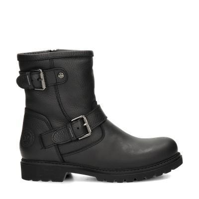 Panama Jack Felina Igloo bikerboots voor dames, Kleding | Dames, Schoenen, Lage of Enkellaarzen, Zwart, Nieuw, Verzenden