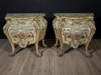 Splendida coppia di comodini barocco veneziani - Nachtkastje