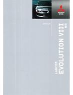 2004 MITSUBISHI LANCER EVOLUTION VIII MR BROCHURE ENGELS, Boeken, Auto's | Folders en Tijdschriften, Nieuw, Author, Mitsubishi