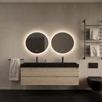 Badkamermeubelset Gliss Design Milan Met Lako Mat Zwarte, Ophalen of Verzenden, Nieuw, Bad