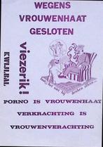 vintage poster over vrouwenhaat (lijst optie, Posters), Verzamelen, Verzenden, Nieuw, Overige onderwerpen, Met lijst