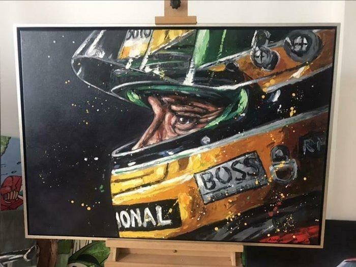 Ayrton Senna - Kunstwerk, Verzamelen, Automerken, Motoren en Formule 1