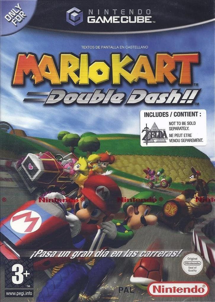 Gamecube Mario Kart: Double Dash and The Legend of Zelda: T, Spelcomputers en Games, Games | Nintendo GameCube, Zo goed als nieuw