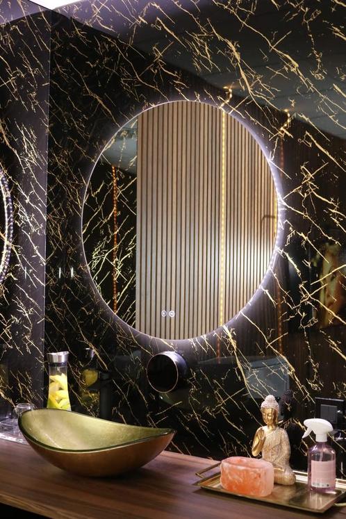 Wandpanelen Marmerlook Goud Wanddecoratie badkamer keuken, Huis en Inrichting, Woonaccessoires | Wanddecoraties, Nieuw, Ophalen of Verzenden