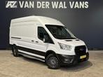 Ford Transit 2.0 TDCI 170pk L3H3 Euro6 RIJKLAAR Airco | Came, Auto's, Ford, Stof, Gebruikt, Overige carrosserieën, Wit