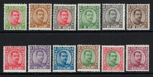 IJsland 1920 - Christian X Medaillons set - N. 82/97, Postzegels en Munten, Postzegels | Amerika