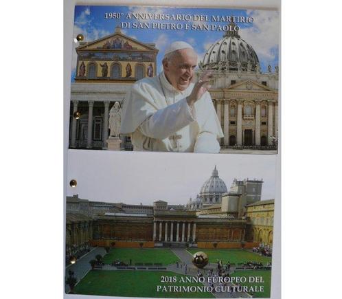 Vaticaan. 2 Euro 2017 BU Peter und Paul + 2018 BU, Postzegels en Munten, Munten | Europa | Euromunten