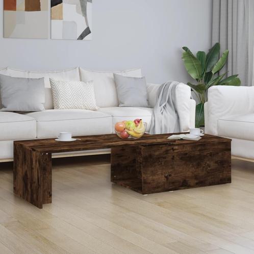 vidaXL Salontafel 150x50x35 cm bewerkt hout gerookt, Huis en Inrichting, Tafels | Salontafels, Nieuw, 50 tot 100 cm, Overige houtsoorten