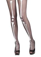 Pantyhose / stockings Bones (voor Halloween, horror en Dia, Kleding | Dames, Nieuw, Verzenden