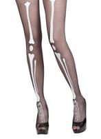 Pantyhose / stockings Bones (voor Halloween, horror en Dia, Kleding | Dames, Leggings, Maillots en Panty's, Verzenden, Nieuw