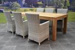 Capri Krista dining tuinset 240x100xH77,5 cm wit, Tuin en Terras, Tuinsets en Loungesets, Ophalen of Verzenden, Nieuw