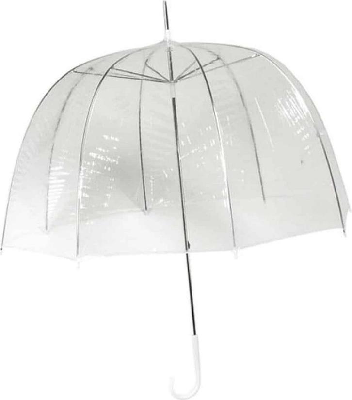 Impliva Koepelparaplu - 75cm diameter - Transparant, Caravans en Kamperen, Kampeeraccessoires, Zo goed als nieuw, Ophalen of Verzenden