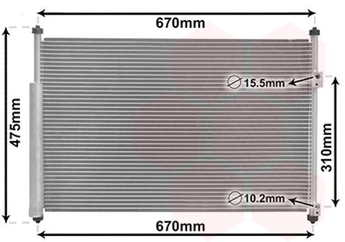 LUCHTCONDENSATOR VOOR SUZUKI GRAND VITARA 2005-2008, Auto-onderdelen, Airco en Verwarming, Nieuw, Ophalen of Verzenden
