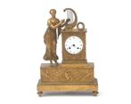 Een verguld bronzen schouwpendule, Frankrijk, ca. 1830, Antiek en Kunst, Antiek | Klokken
