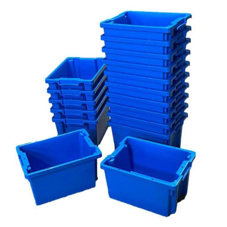 Stapelkratten Kunststof 40x30x22cm 60x40x22cm Stapelbaar, Doe-het-zelf en Verbouw, Kratten en Dozen, Minder dan 50 cm, Nieuw, Krat